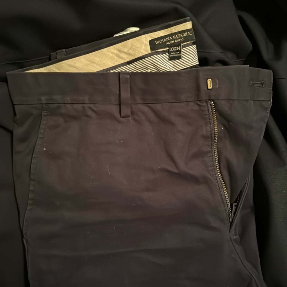 Navy blue dress slacks